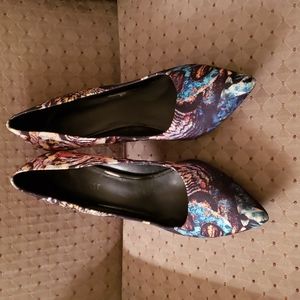 Nine West Women's Multi-colored Size 10.5 4" Heels